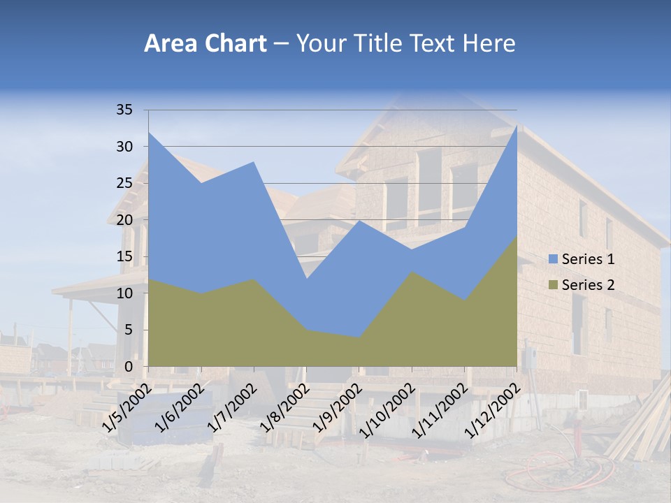 Suburban Building Site Economy PowerPoint Template