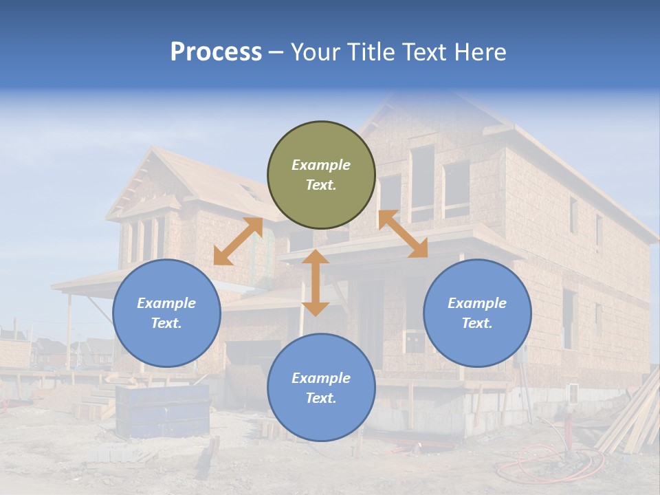 Suburban Building Site Economy PowerPoint Template