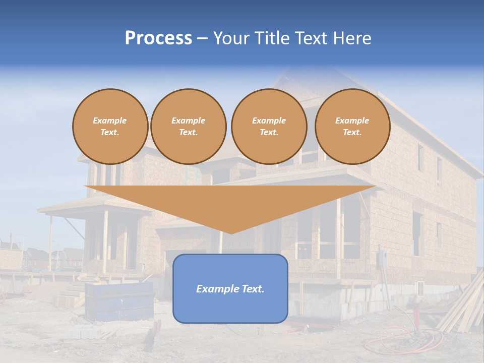 Suburban Building Site Economy PowerPoint Template