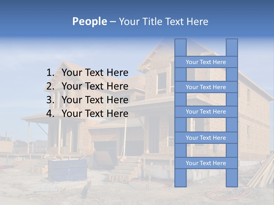 Suburban Building Site Economy PowerPoint Template