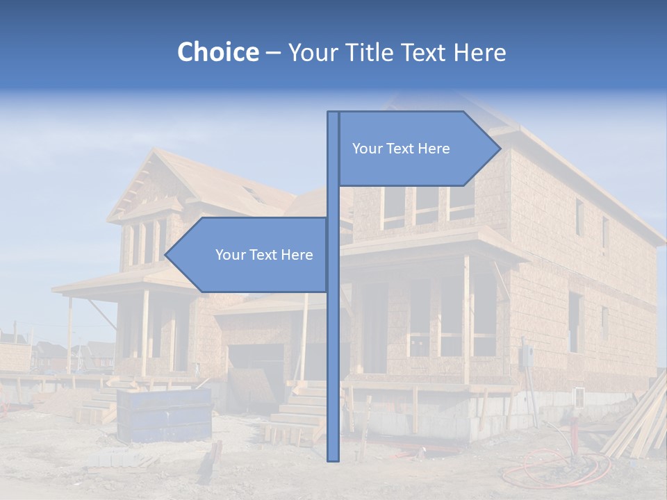 Suburban Building Site Economy PowerPoint Template
