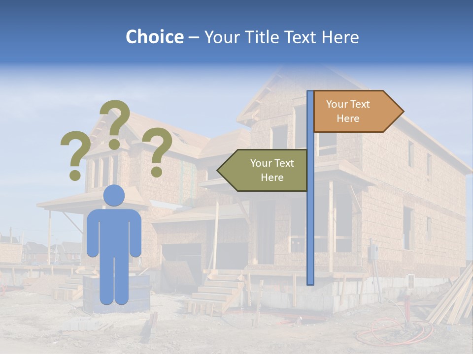 Suburban Building Site Economy PowerPoint Template