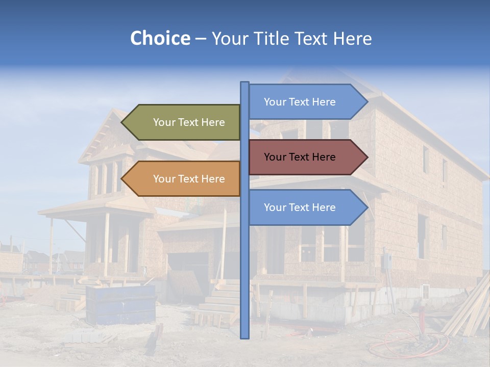 Suburban Building Site Economy PowerPoint Template