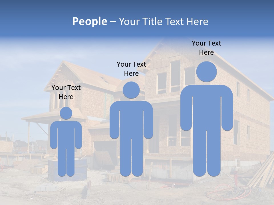 Suburban Building Site Economy PowerPoint Template