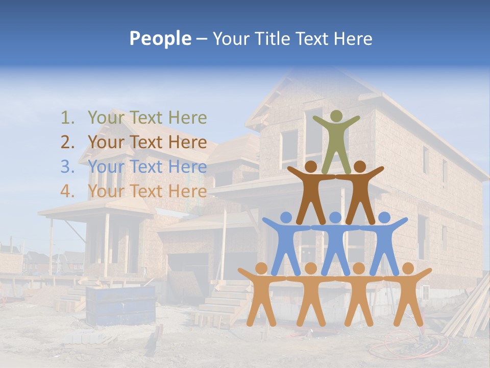 Suburban Building Site Economy PowerPoint Template