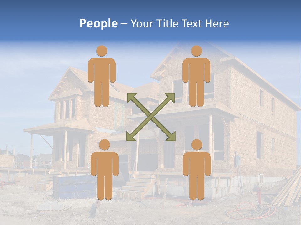 Suburban Building Site Economy PowerPoint Template