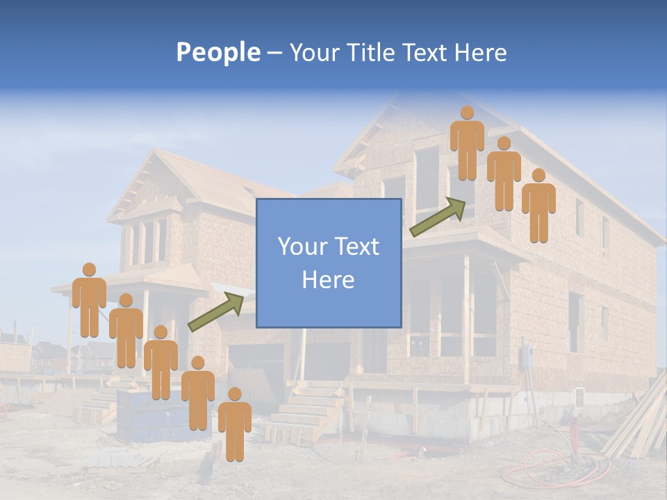 Suburban Building Site Economy PowerPoint Template