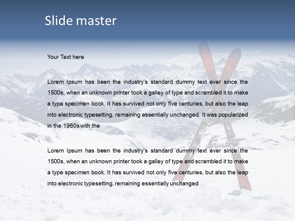 Equipment Cold Nature PowerPoint Template