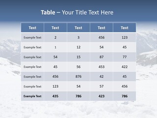 Equipment Cold Nature PowerPoint Template