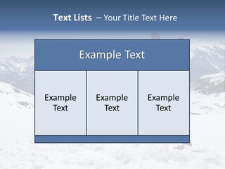 Equipment Cold Nature PowerPoint Template