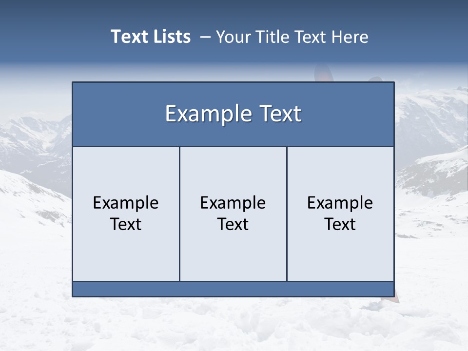 Equipment Cold Nature PowerPoint Template