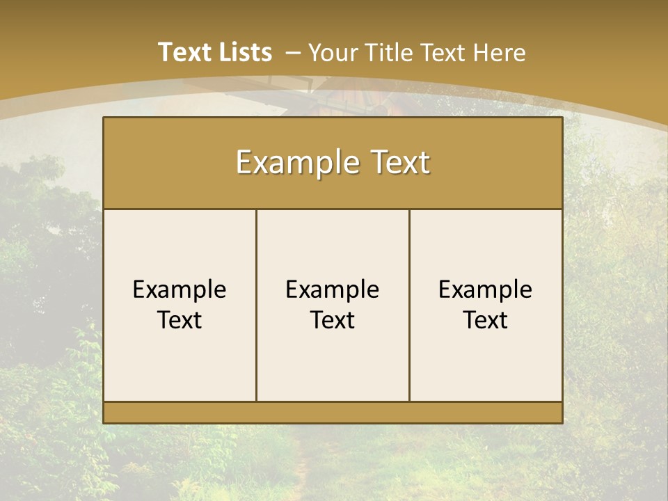 Tourist Nature Park PowerPoint Template