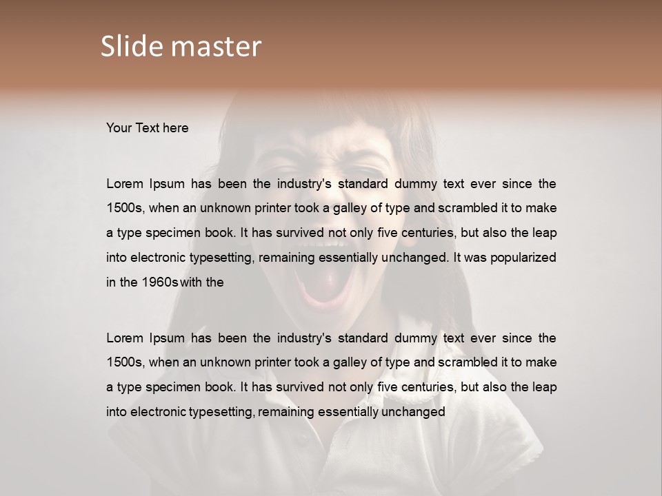Sadness Anger Fury PowerPoint Template