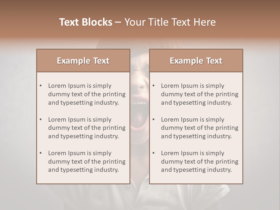 Sadness Anger Fury PowerPoint Template