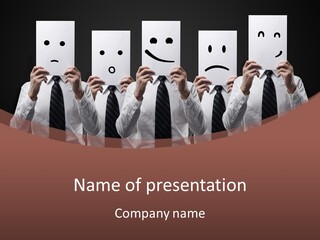 Holding Funny Life PowerPoint Template