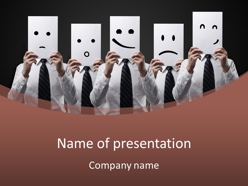 Holding Funny Life PowerPoint Template