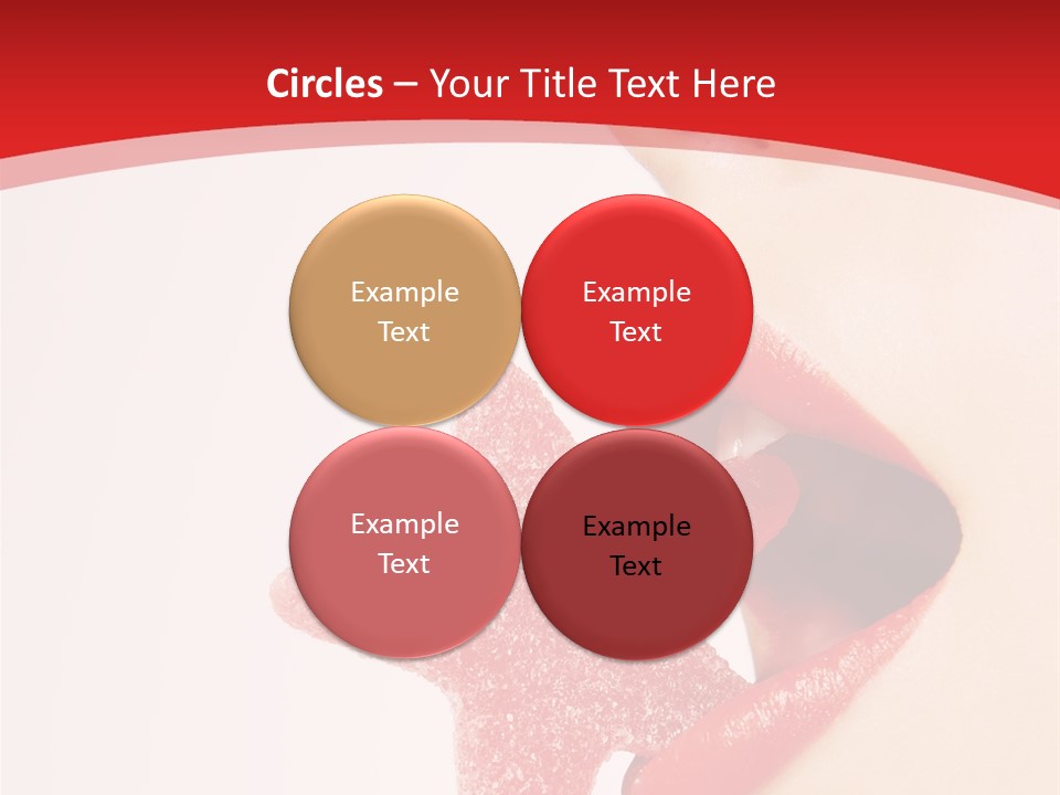 Playful Lipstick Sweet PowerPoint Template