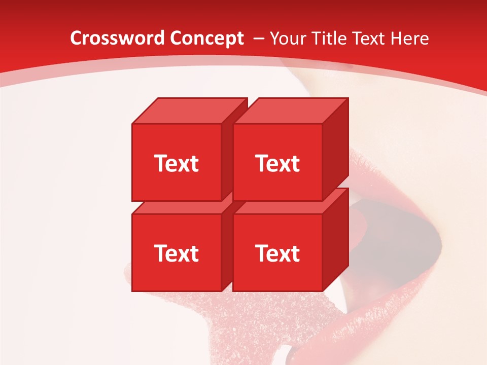 Playful Lipstick Sweet PowerPoint Template