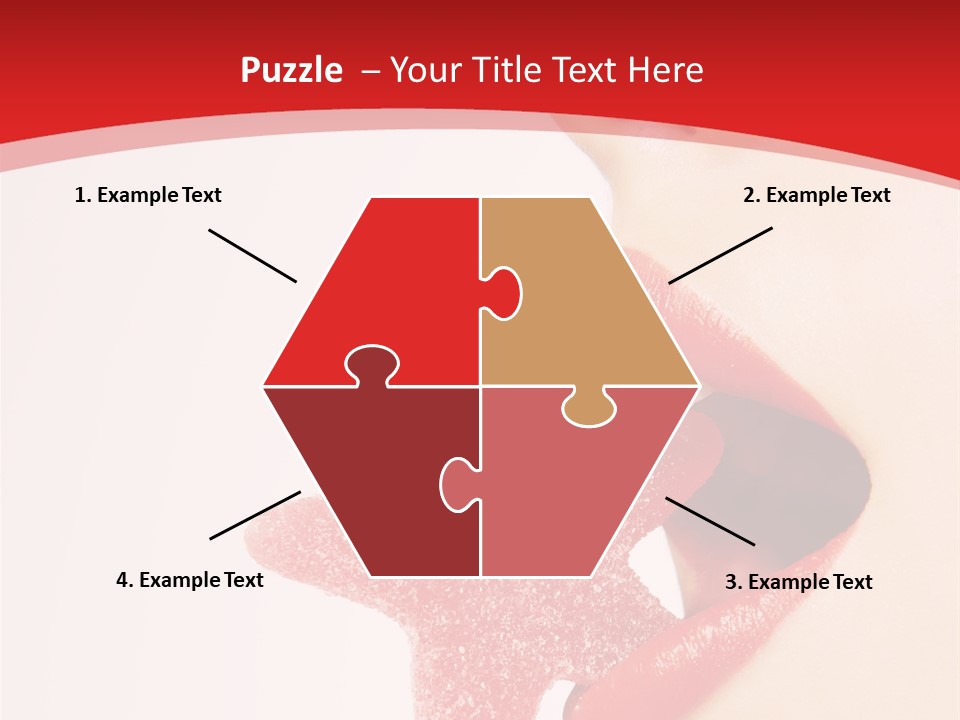 Playful Lipstick Sweet PowerPoint Template