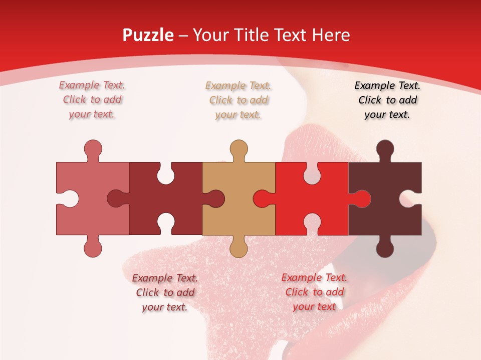 Playful Lipstick Sweet PowerPoint Template