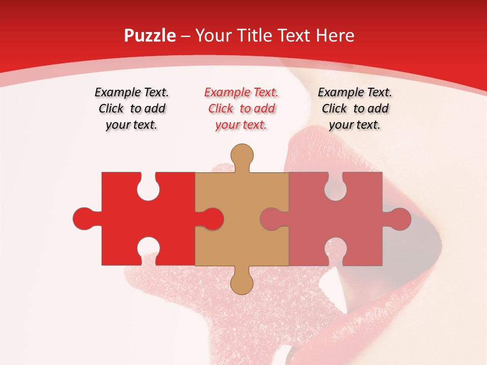 Playful Lipstick Sweet PowerPoint Template