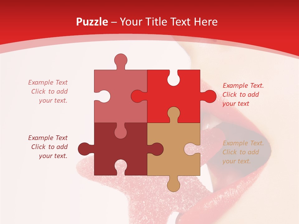 Playful Lipstick Sweet PowerPoint Template