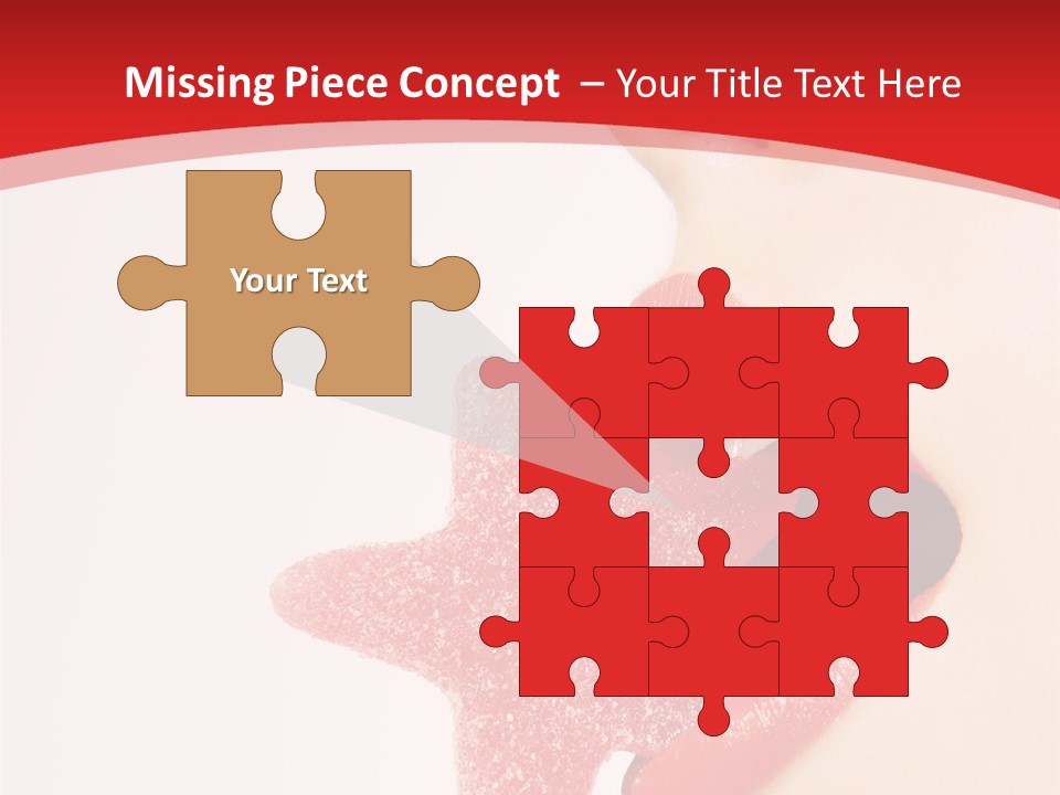 Playful Lipstick Sweet PowerPoint Template