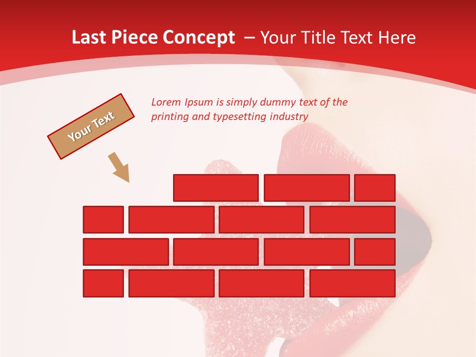 Playful Lipstick Sweet PowerPoint Template