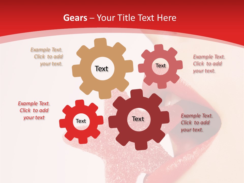 Playful Lipstick Sweet PowerPoint Template