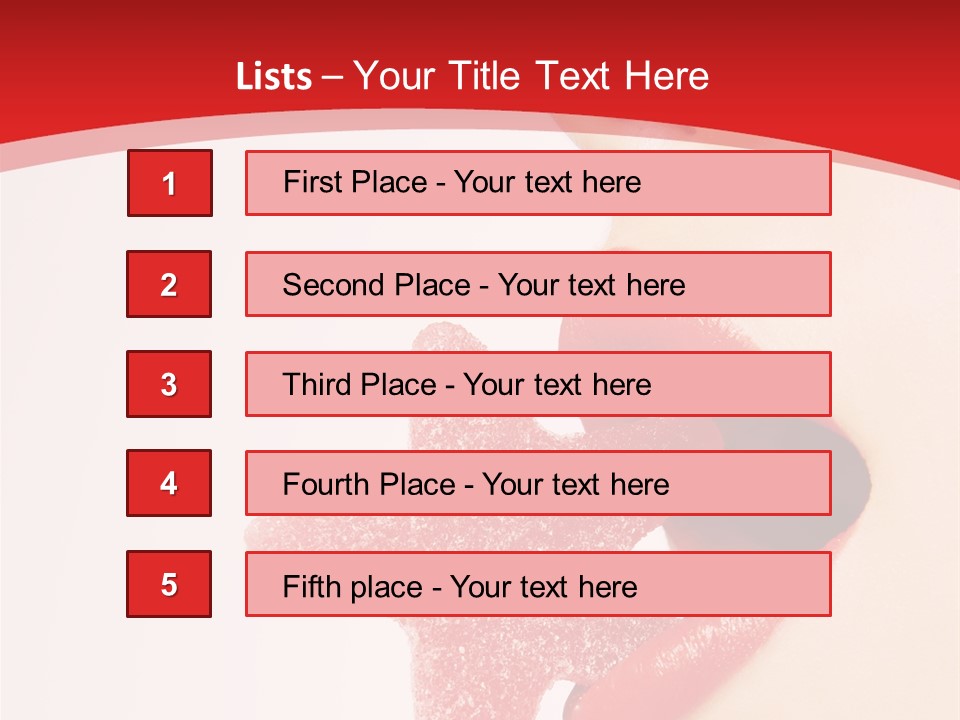 Playful Lipstick Sweet PowerPoint Template