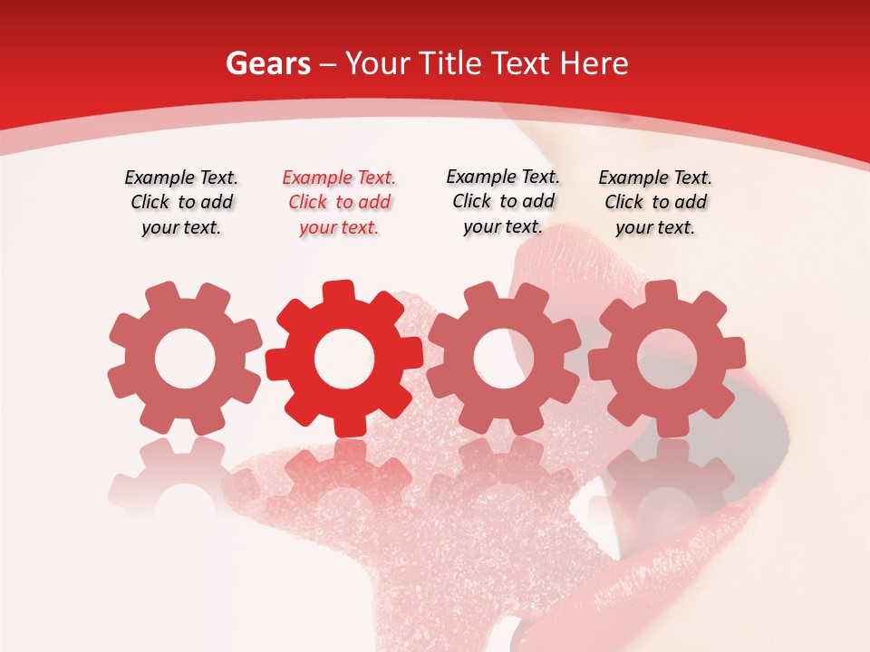 Playful Lipstick Sweet PowerPoint Template