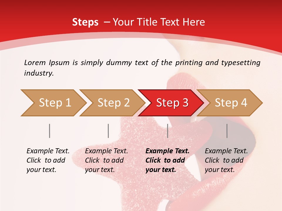 Playful Lipstick Sweet PowerPoint Template