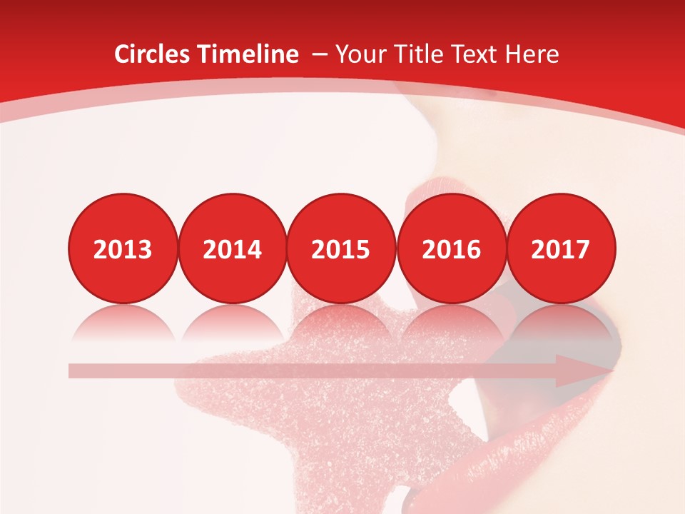 Playful Lipstick Sweet PowerPoint Template