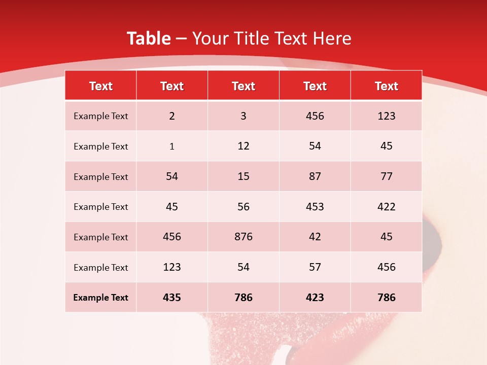 Playful Lipstick Sweet PowerPoint Template