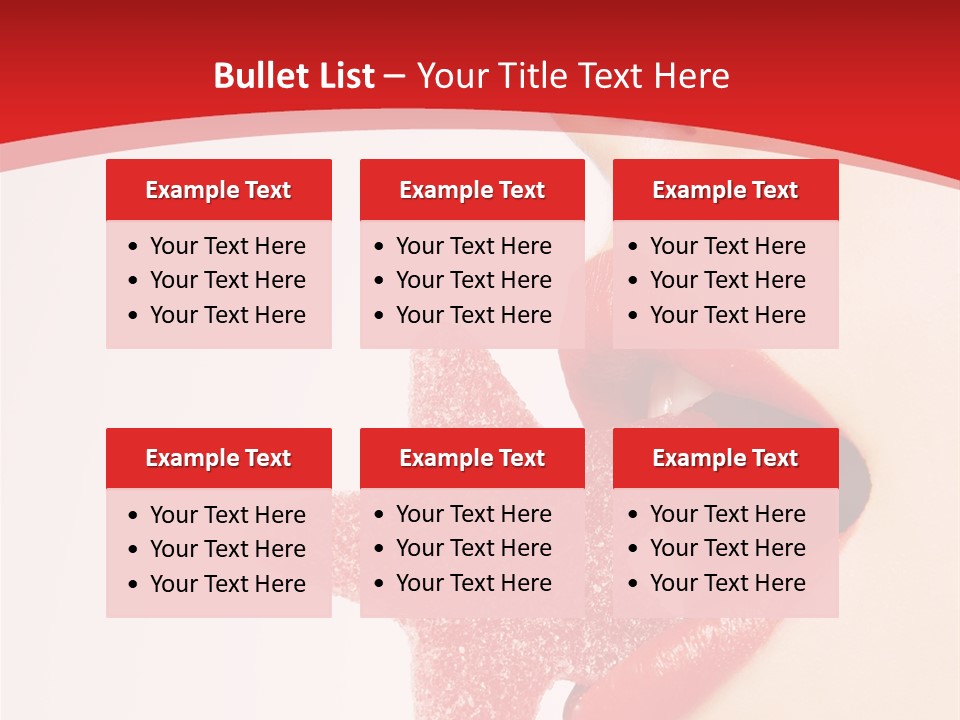 Playful Lipstick Sweet PowerPoint Template