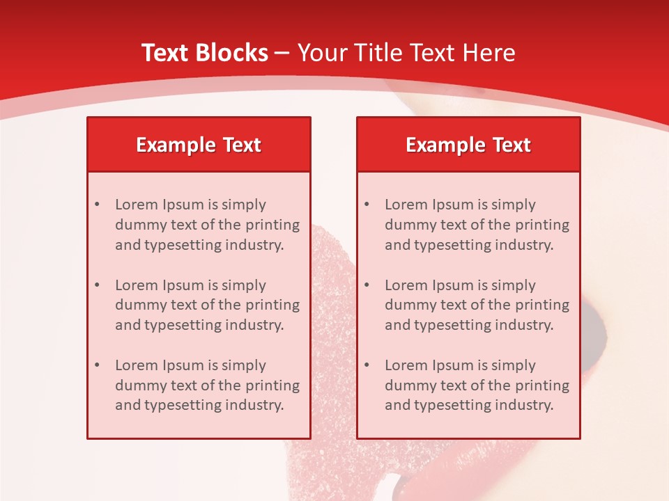 Playful Lipstick Sweet PowerPoint Template