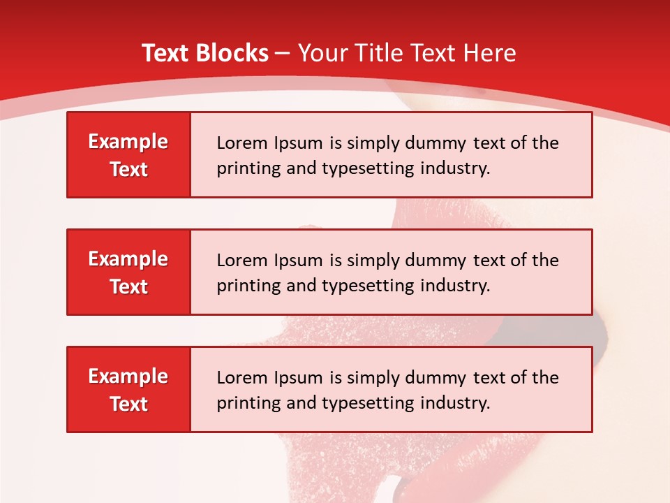 Playful Lipstick Sweet PowerPoint Template