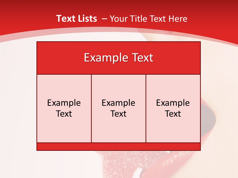 Playful Lipstick Sweet PowerPoint Template