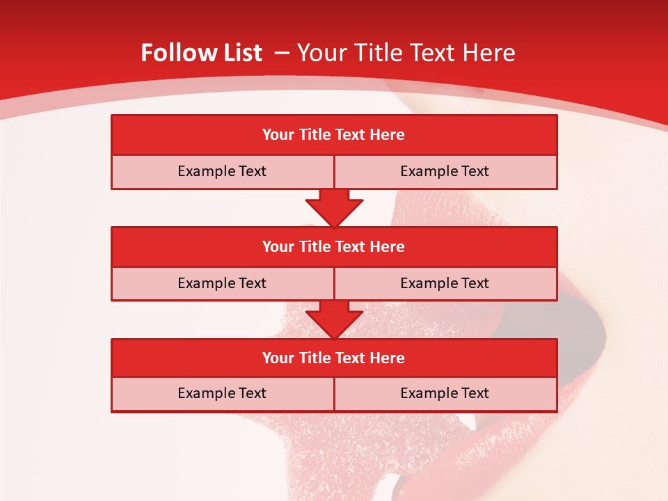 Playful Lipstick Sweet PowerPoint Template