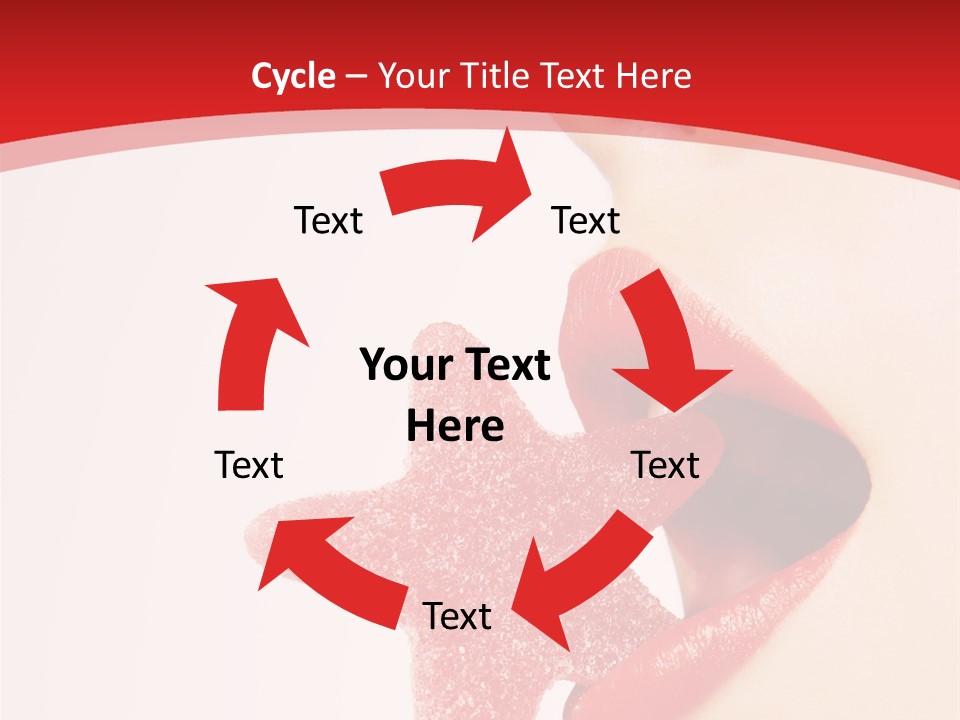 Playful Lipstick Sweet PowerPoint Template