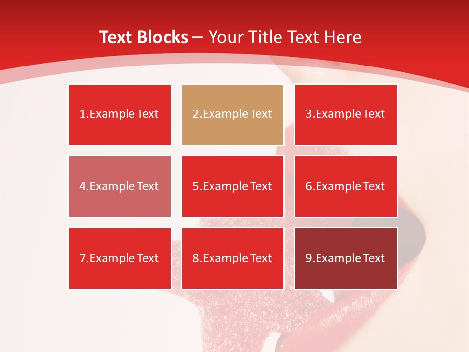 Playful Lipstick Sweet PowerPoint Template