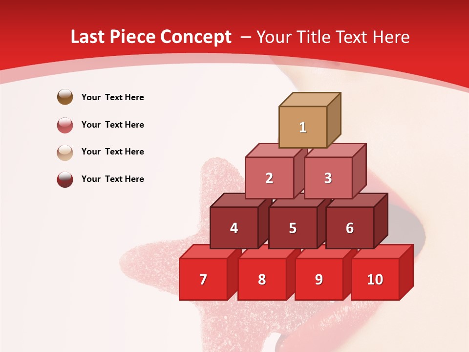 Playful Lipstick Sweet PowerPoint Template