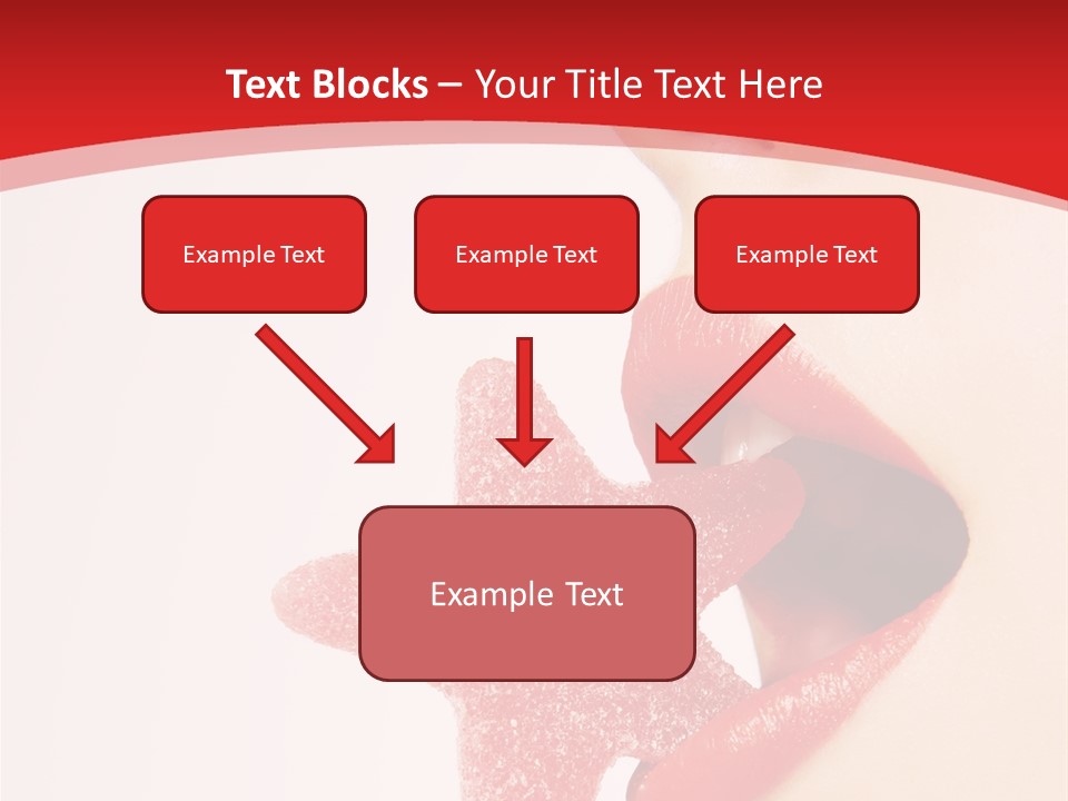 Playful Lipstick Sweet PowerPoint Template