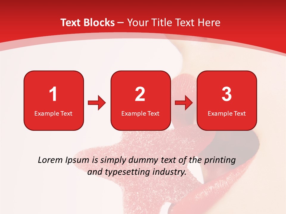 Playful Lipstick Sweet PowerPoint Template