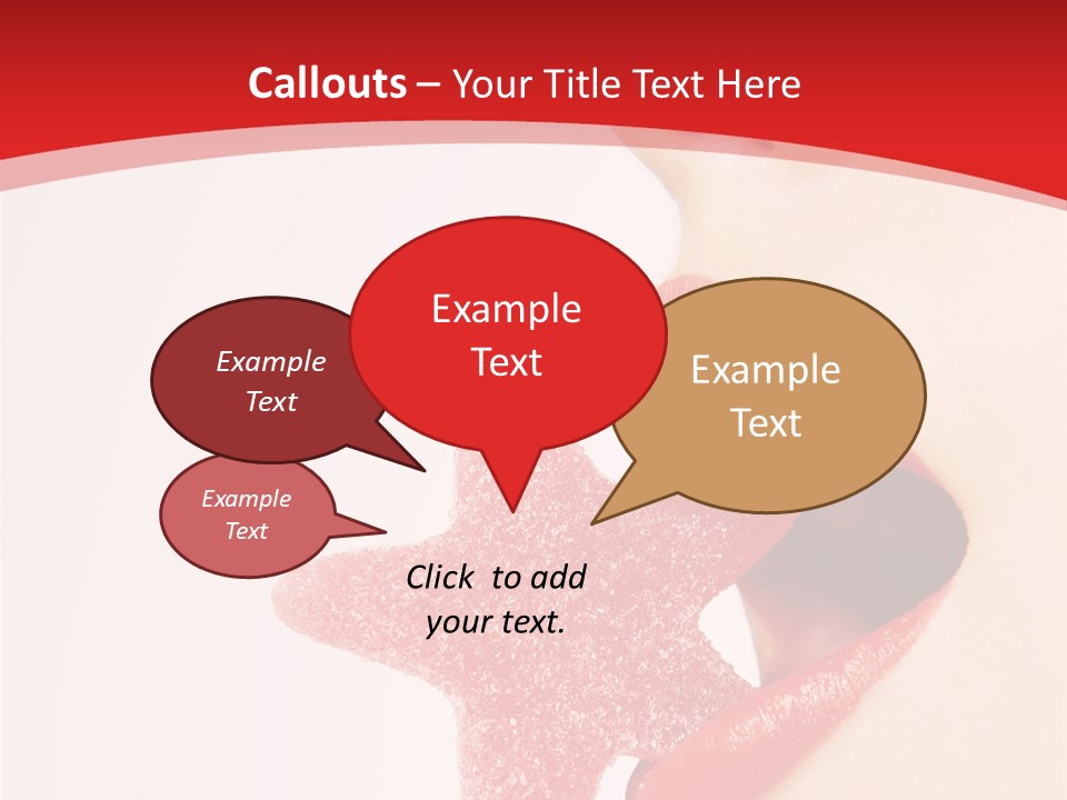 Playful Lipstick Sweet PowerPoint Template