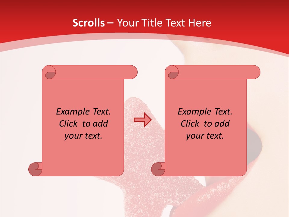 Playful Lipstick Sweet PowerPoint Template