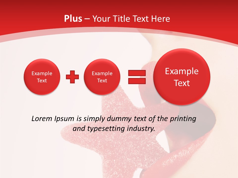 Playful Lipstick Sweet PowerPoint Template