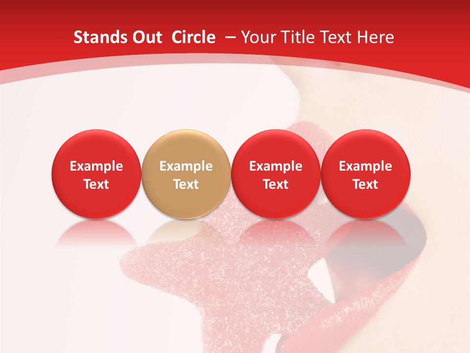 Playful Lipstick Sweet PowerPoint Template