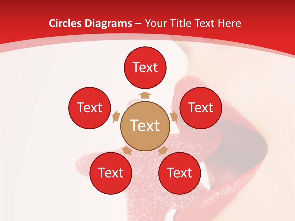 Playful Lipstick Sweet PowerPoint Template