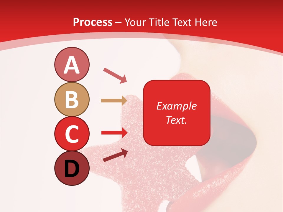 Playful Lipstick Sweet PowerPoint Template